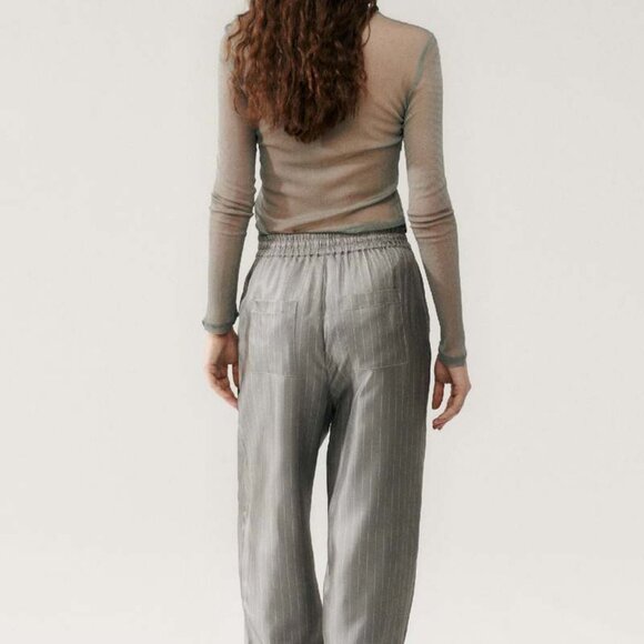 NWT Silk Laundry Mesh longsleeve top- Moon - Picture 3 of 9